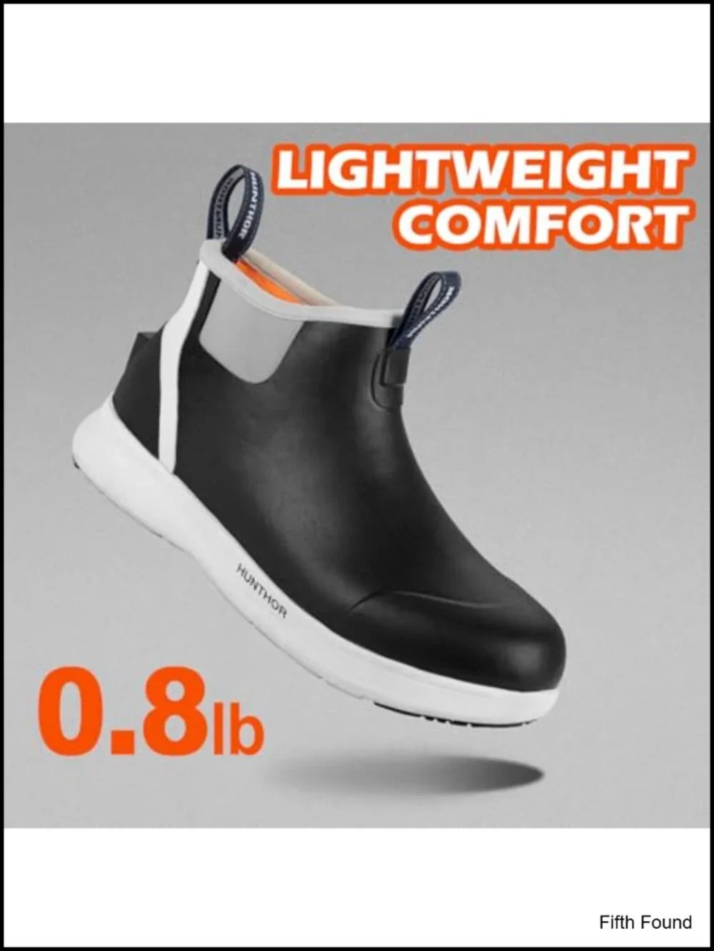 Anti-Slip Waterproof Rubber & Neoprene Deck Boots for Fishing Sailing Outdoors